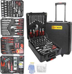 Cf-w-12 -w 899pcs Tool Set Household Kit With Rolling Box Complete