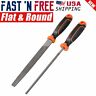 000-2555  Wideskall Inch Steel Mill Flat Round File Set 6262008877259