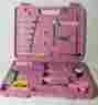 14049 Steeltec Girls Tool Kit Pink Ladies Tools Set 105 Pc Box Women Household Home Repair Nib