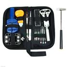14pcs Unbranded Generic Watch Repair Tools Kit Opener Link Spring Bar Hammer Remover W Carry Case