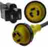 15m30l Nuset Nu-set Rv Dogbone Adapter 15 Amp Male To 30 Female Locking Connector 715590153059
