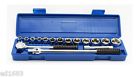 1559 17-pc 11 Cal Hawk Tools 1 2 Drive Sae Professional Socket Set Drop Forged Cr Vanadium Steel