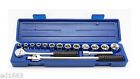 1558 17-pc 8 Cal Hawk Tools 1 2 Drive Metric Professional Socket Set Drop Forged Cr Vanadium Steel