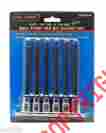1470 18 Cal Hawk Tools 6pc 3 8 Drive X 5 Ball Point Hex Bit Socket Set Metric Sizes 4 6 7 10mm
