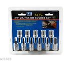 19-1716 Cal Hawk Tools Drive Metric Hex Bit Socket Set Flat