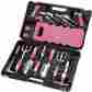 19739 Apollo Garden Hand Tool Set 18pc Home Gardening Heavy Duty Sturdy Pink Tools Case Kit 721272219739