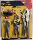 2077703 Irwin New Locking Pliers Piece Set With Screwdriver 038548022468