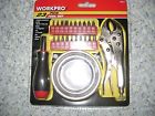 6114 23pcs Workpro Screwdriver Locking Pilers Plus Magnetic Tray Tool Set