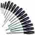 246340150 Husky Screwdriver Rubber Grip Handle Chrome Blade Torx Multi Tool Set 15 Piece 787721349082