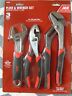 2489391 Ace Piece Plier Wrench Set New Adjustable Joint 082901280217