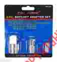 1806 33 Cal Hawk Tools 3pc Ratchet Adapter Set 1 4 X 3 8 2 Female Male Cr-v St