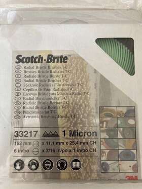 61-5001-8779-6 3m Scotch-brite 33213 Radial Ceramic Bristle Brush 6 X 7/16 Inch
