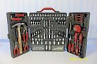 5187 Case Tool Set Chest Plastic Carry Box Storage In Good