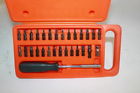 81-2105 Cic Piece Screwdriver Bit Set In Hard Orange Carry Case