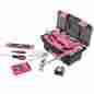 8202890 Apollo Pink 53 Pc Household Tool Kit Home Repair Projects Pliers Wrench Hammer 741755276707
