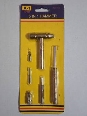A-1 Tools 807970091256 Tool 5 In 4 Assorted Screwdrivers Hammer Set 4pcs Screwdriver