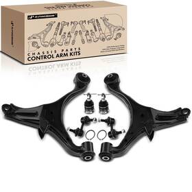 Apca1699 A-premium Set Of 6 Lower Control Arm Ball Joint Sway Bar Link Compat