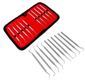A2z-mps18 A2z Scilab Set Of 10 Stainless Steel Precision Micro Pick Combo 5.5 Inch To 6