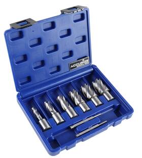 Hcs1-0000 Accusize Industrial Tools H.s.s. Annular Cutter Set 1ftft Cutting Depth 7/16ft