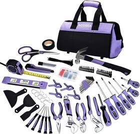 Acosea 800689623879 Purple Tool Set 223-piece Sets For Women Kit With 13-inch Wide