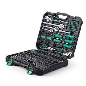 Sw001 Actbest Mechanic Tool Set 213-piece Drive Socket In Storage Case Sae And