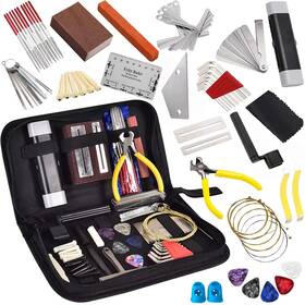Toolpc-210722-b09sp84ct9 Ahathyw 768177548021 77 Pcs Guitar Maintenance Kit Repair Tool Setup With Carry Bag Large For Acou