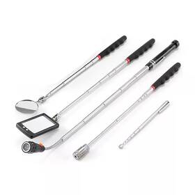 Ahfiwaso 445045160167 5-piece Magnetic Pickup Tool Set With Led Flashlight Telescoping Handle And 360
