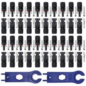 At-mc4-20 Airtak 40pcs Solar Connectors 1000v Dc 30a Panel Cable Ip67 Waterpr