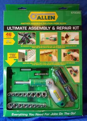 67002g Allen Wrench Ultimate Assembly And Repair Kit 45pc Sae/metric With Case Lnc