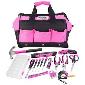 Allspace 711181357738 Home And Office Essentials Tool Set With Bag 43-piece