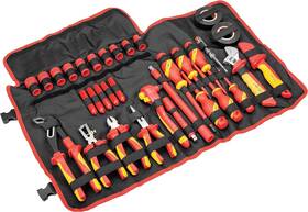 642938 Alltrade Tools 33pc Insulated Vde Tool Set Ratchet Screwdrivers Sockets For Electrical Work