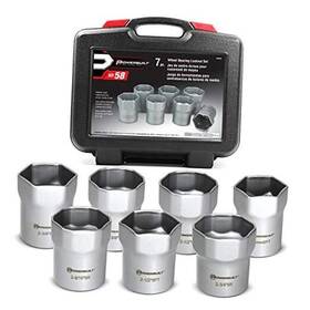 648642 Alltrade Tools 7 Piece Remover Tool Kit Rounded And Regular Wheel Bearing Locknut Socket Set