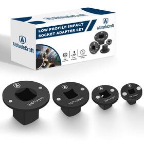 Ac296 Altitudecraft 2025 Low Profile Impact Socket Adapter Set Drive Ratchet Design