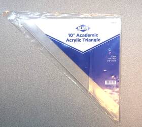 S1450-10 Alvin 088354106555 10 Inch Academic Acrylic Triangle 45 Degrees /90 Degrees- - S1450-10- New