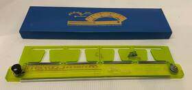 A464 Alvin Acu-arc Adjustable Radius Ruler With Instructions Inches Excellent Condition Clean