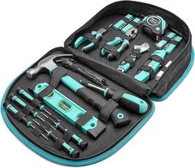 Ltk010 Amazon Basics 445019347303 Tool Set 104-piece Easily Carried Round Pouch All Purpose Home T
