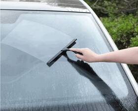 Cw190335 Amazon Basics Window Squeegee With Handle For Car Windows Glass Mirror Black