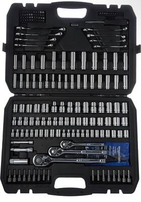 729238hsj Amazonbasics Basics Mechanics Tool Socket Set With Case 201-piece