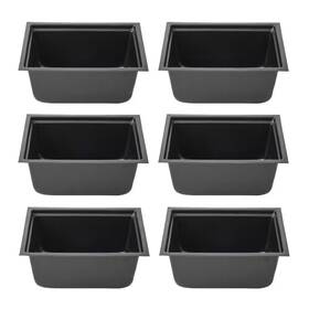 American Built Pro 313033178104 14 Inch Black Plastic Multi-purpose Utility Tub 6-pack