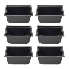 T1410p6 American Built Pro 14 Inch Black Plastic Multi-purpose Utility Tub 6-pack