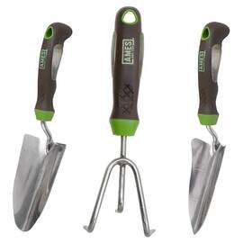24450009 Ames 3-piece Garden Tool Set - Hand Trowel Transplanter And Cultivator