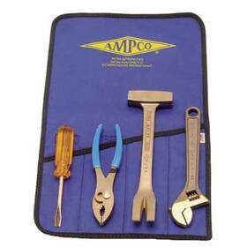 Ampco Safety Tools 702535882198 M-46 Hazmat Nonsparking Tool Set 4 Pc