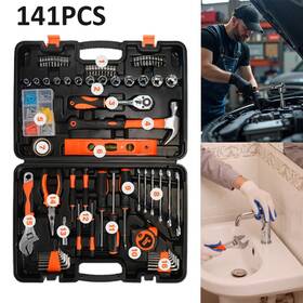 Gjb-108o Anxtech 141pcs Tool Set Auto Repair Combination Package Socket Wrench Mixed Tools