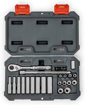 Csws2c Apex Tool Group 26 Piece 1/4 Inch Drive 6 Point Standard And Deep Sae Mechanics Set -