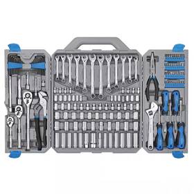 Apollo 711181883176 1/4 Inch 3/8 And 1/2 Drive Mechanics Tool Set 163-piece