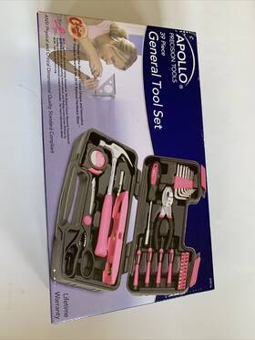 Dt9716 Apollo Tools Precision 39 Piece General Tool Set Pink