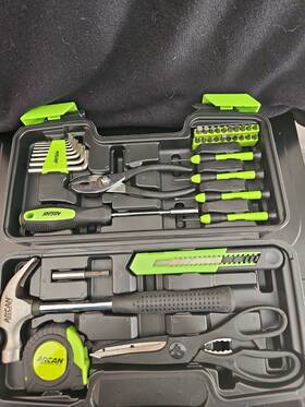 Atss9pc Arcan 39-piece Homeowner Tool Set New Open Box With Casecategory