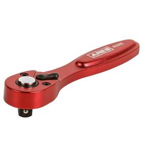 42060 Ares 840129902775 1/4-inch Drive 72-tooth Anodized Aluminum Red Stubby Micro Ratch