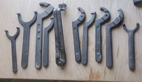 34-222 Armstrong Amstrong Proto Martin Jh Williams Spanners And Other Wrench Set Lot Of 10 Us