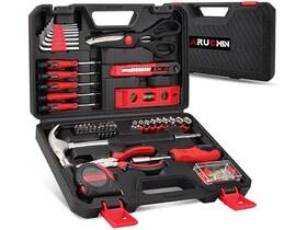 Arucmin 671891348269 51-piece Red Tool Set 51 Piece